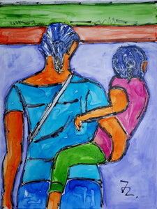 Original Gemälde "Mutter und Kind" 60 x 80 cm, Jörg Langhans