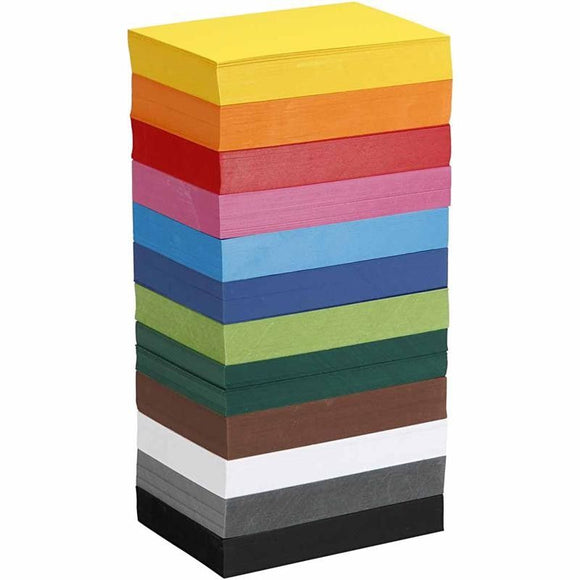 artdee® Bastelkarton in 12 sortierten Farben 180 g/m²