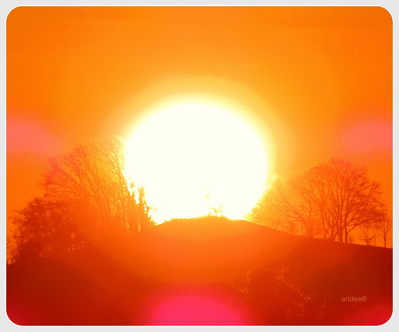 Mauspad mit Fotomotiv Sonnenaufgang ©Jörg Langhans