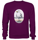 Möwe Wattvogel® am Strand - Basic Sweatshirt