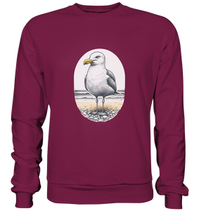 Möwe Wattvogel® am Strand - Basic Sweatshirt