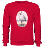 Möwe Wattvogel® am Strand - Basic Sweatshirt