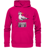 Möwe Wattvogel® mit Radio - Unisex Hoodie Kaputzenpullover