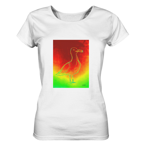 Kunstdruck Motiv Möwe Wattvogel DIN A3 artdee - Ladies Organic Shirt