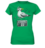 Möwe Wattvogel® mit Radio - T-Shirt Damen