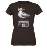 Möwe Wattvogel® mit Radio - T-Shirt Damen