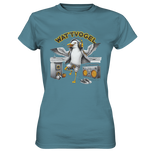 Tanzende Möwe Wattvogel® am Strand - Ladies Premium Shirt