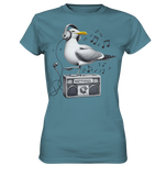 Möwe Wattvogel® mit Radio - T-Shirt Damen