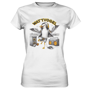 Tanzende Möwe Wattvogel® am Strand - Ladies Premium Shirt