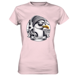 Coole Möwe mit Mütze und Sonnenbrille - Ladies Premium Shirt
