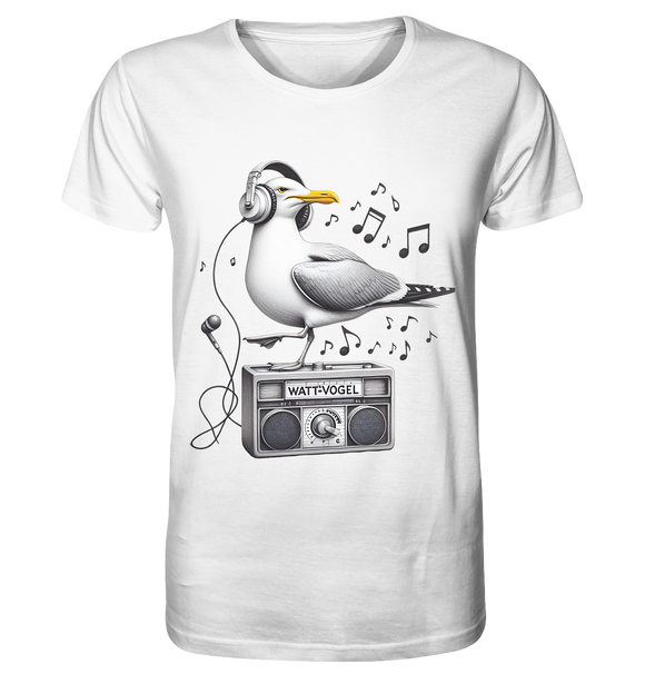 Coole Möwe Wattvogel® mit Radio - T-Shirt Herren