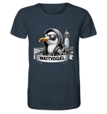 Wattvogel® Möwe mit Sonnenbrille und Kaputze - Organic Shirt