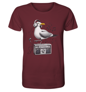 Möwe Wattvogel® mit Radio - T-Shirt Herren