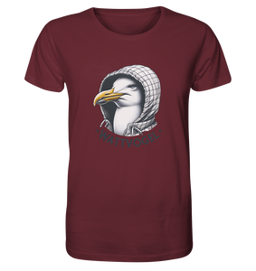 Möwe mit Kaputze Schriftzug Wattvogel  T-Shirt Herren