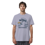 Lustige Möwe mit Kapitänsmütze Wattvogel am Nordsee Strand mit Leuchtturm - Organic Shirt