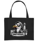 Wattvogel® Möwe mit Sonnenbrille und Kaputze - Organic Shopping-Bag