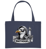 Wattvogel® Möwe mit Sonnenbrille und Kaputze - Organic Shopping-Bag