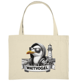 Wattvogel® Möwe mit Sonnenbrille und Kaputze - Organic Shopping-Bag