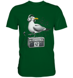 Möwe Wattvogel® mit Radio - Premium T-Shirt Herren