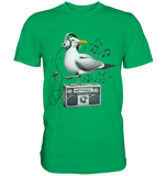 Möwe Wattvogel® mit Radio - Premium T-Shirt Herren