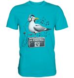 Möwe Wattvogel® mit Radio - Premium T-Shirt Herren