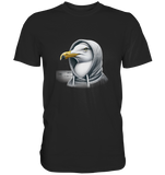 Coole Möwe mit Kaputze  - Premium T Shirt