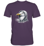 Coole Möwe mit Kaputze  - Premium T Shirt