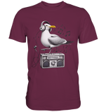 Möwe Wattvogel® mit Radio - Premium T-Shirt Herren