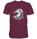 Coole Möwe mit Kaputze  - Premium T Shirt