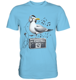 Möwe Wattvogel® mit Radio - Premium T-Shirt Herren