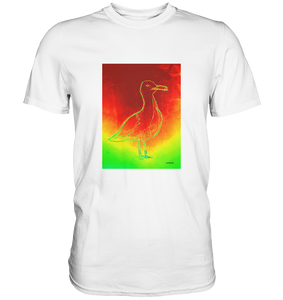 Premium T-Shirt mit Fotodruck Möwe Wattvogel