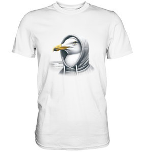 Coole Möwe mit Kaputze  - Premium T Shirt