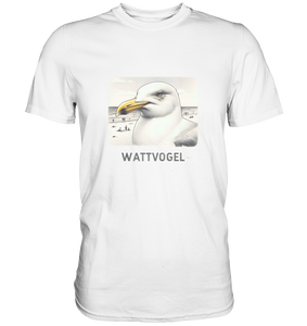 Wattvogel am Strand - Premium Shirt