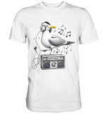 Möwe Wattvogel® mit Radio - Premium T-Shirt Herren