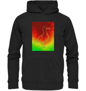 Premium Unisex Hoodie mit Druck Möwe Wattvogel